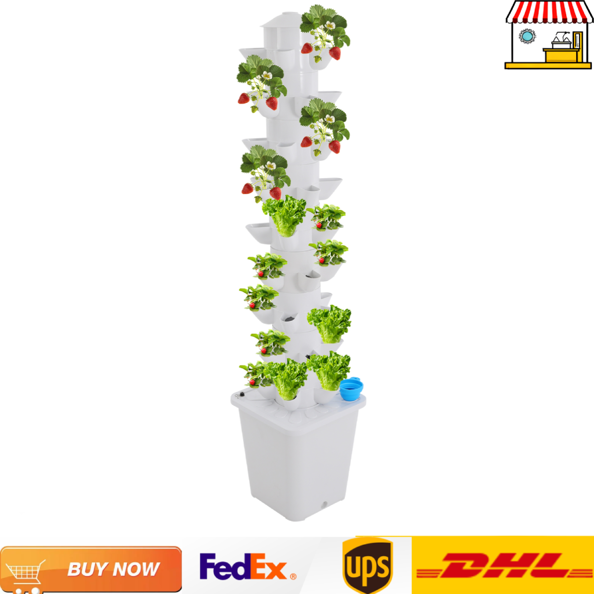Agriculture Vertical Farming - 45-Holes Hydroponic Garden Vertical Tower| Hidroponia