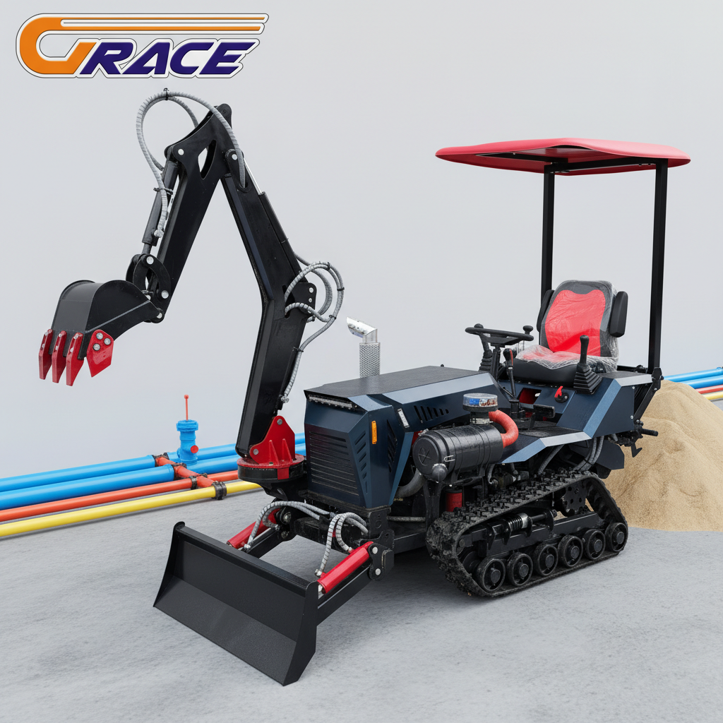 Agriculture Farming Work - Small 35HP Crawler Tractor Agricultural Track