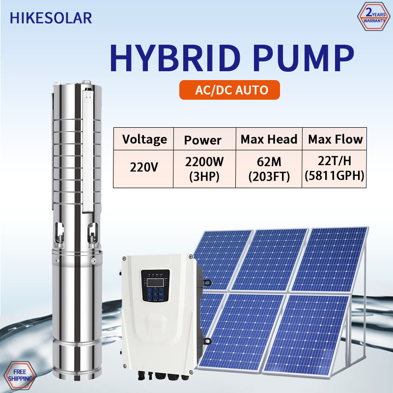 Hybrid DC AC Solar Powered Hig - Farming Pump For Agriculture บทวิจารณ์และราคา