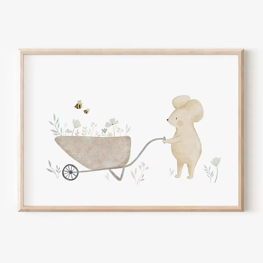 Boho Cartoon Farm Animals Wall - Agriculture Vertical Farming บทวิจารณ์และราคา
