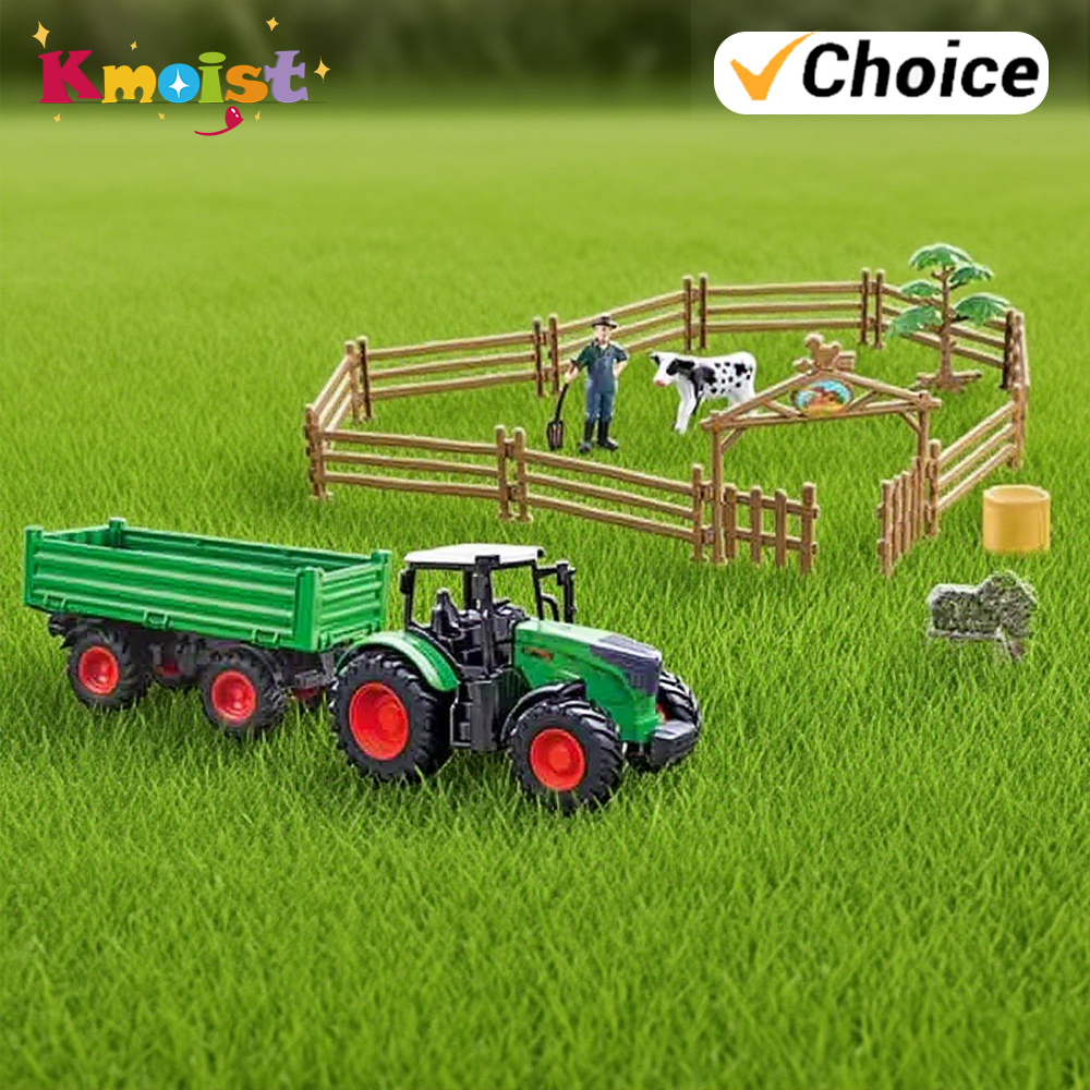 Farm TractorModel Car  with Tr - Agriculture Farming For Kids บทวิจารณ์และราคา