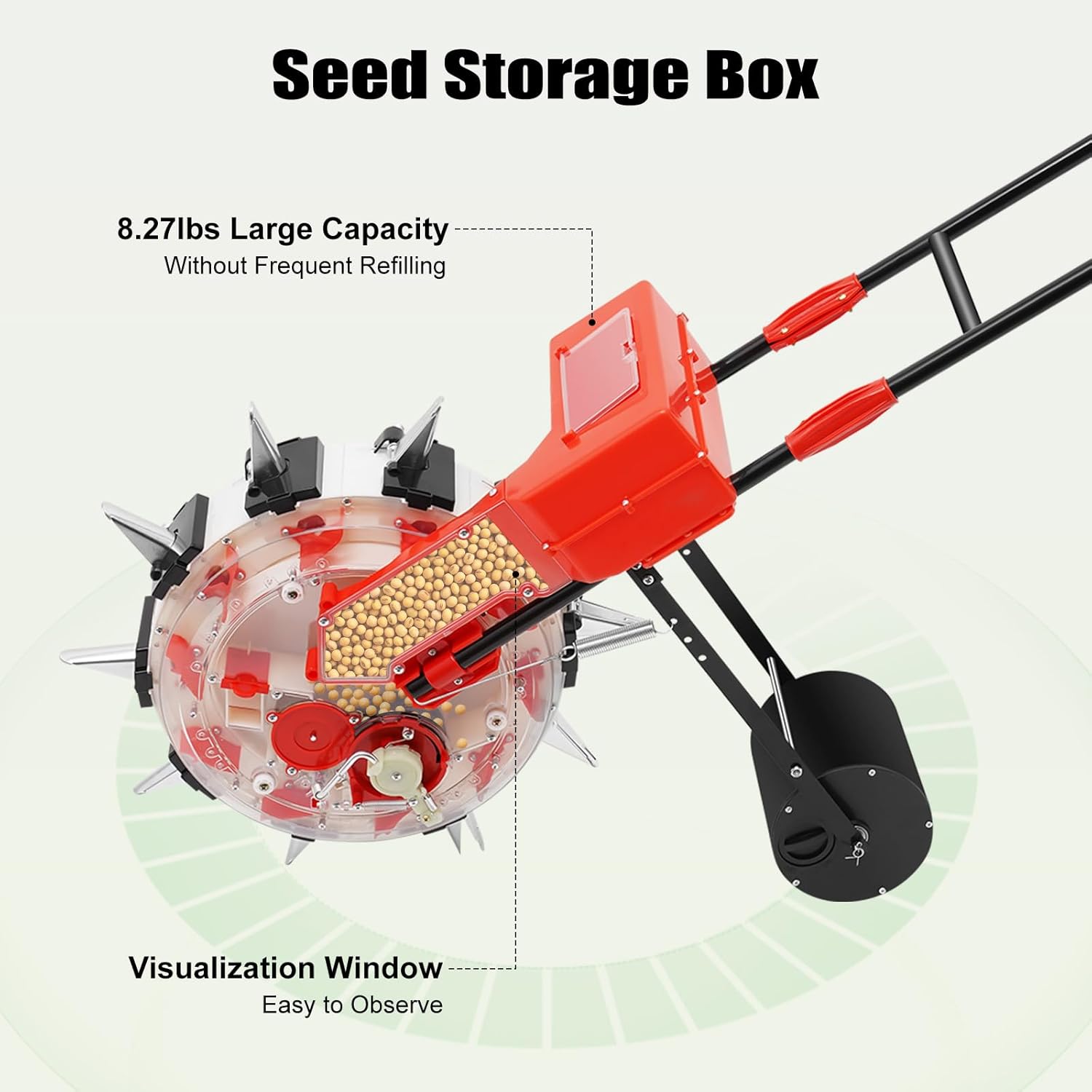 Hand-Push Roller Seeder, Metal - Manual Seeder Hand บทวิจารณ์และราคา