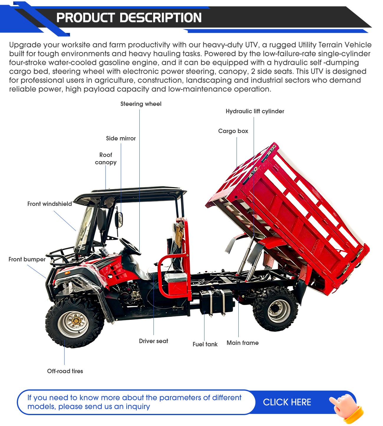 OEM 250cc Electric Start Farm  - Agriculture Farming Work บทวิจารณ์และราคา