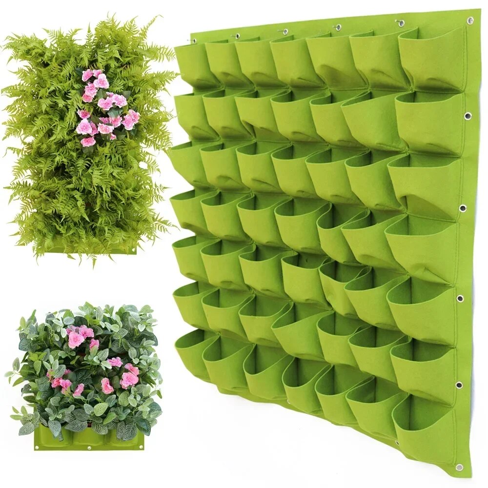 NEW Wall Hanging Pockets Plant - Agriculture Vertical Farming บทวิจารณ์และราคา