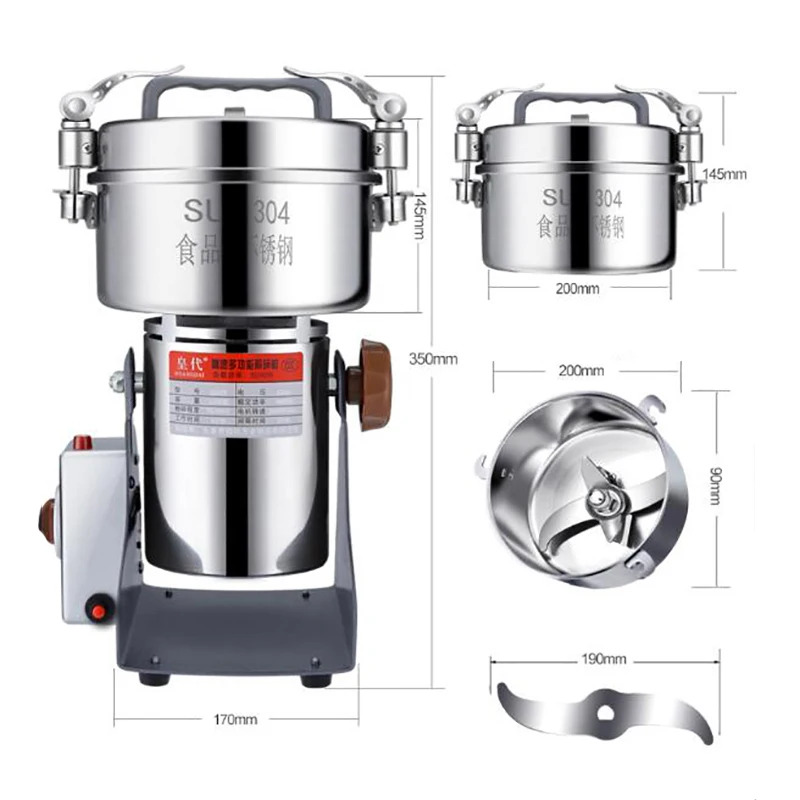 High Quality Commercial Spice  - Grain Mill Grinder บทวิจารณ์และราคา