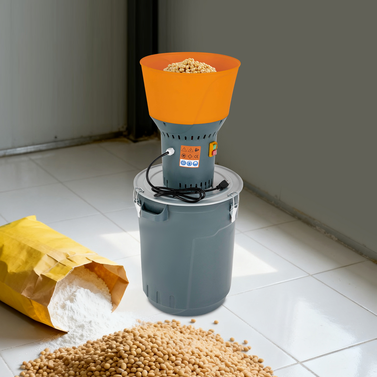 13.2 Gallons (50L) Electric Gr - Grain Mill Grinder บทวิจารณ์และราคา