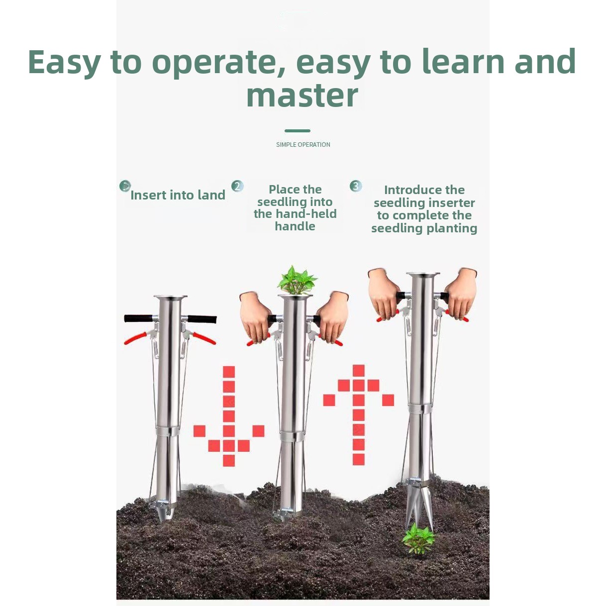 Hand Stainless Steel Seedling  - Manual Seeder Hand บทวิจารณ์และราคา