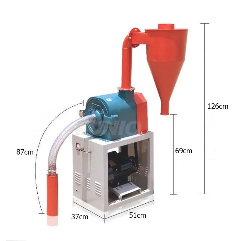 Industrial Maize Grinder Corn  - Grain Mill Grinder บทวิจารณ์และราคา