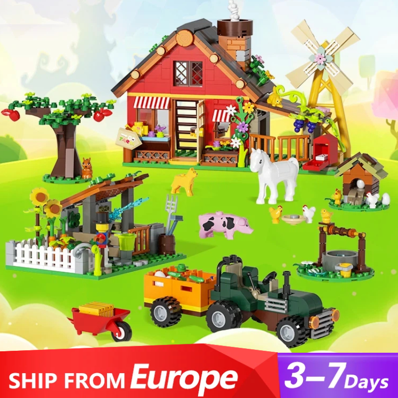 649PCS Creative Windmill Farm  - Agriculture Farming For Kids บทวิจารณ์และราคา