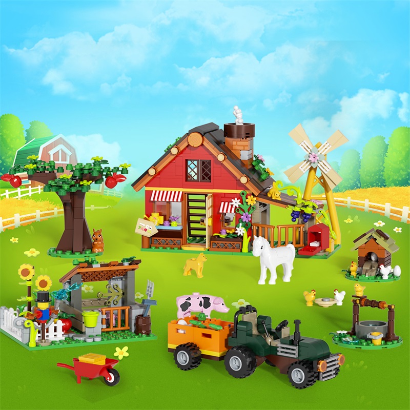 649PCS Creative Windmill Farm  - Agriculture Farming For Kids บทวิจารณ์และราคา
