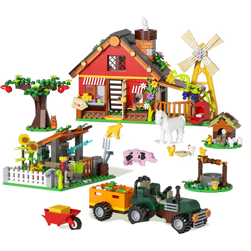649PCS Creative Windmill Farm  - Agriculture Farming For Kids บทวิจารณ์และราคา