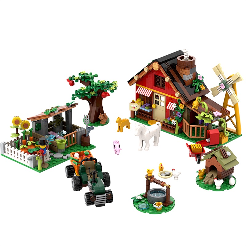 649PCS Creative Windmill Farm  - Agriculture Farming For Kids บทวิจารณ์และราคา