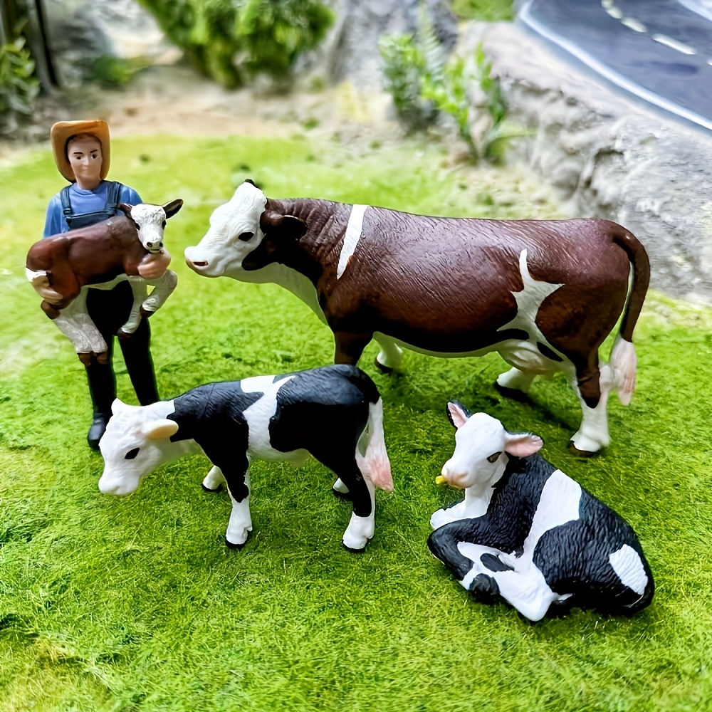 Farm Farmer And Cow Model Set  - Agriculture Farming For Kids บทวิจารณ์และราคา
