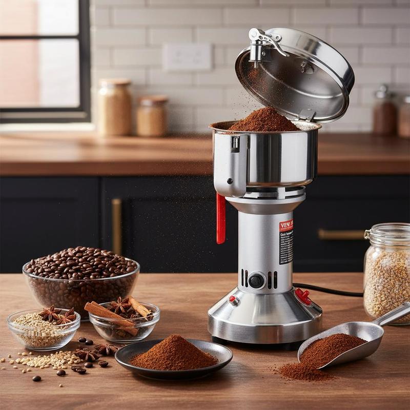 Dry Powder Grinder 550g For Ki - Grain Mill Grinder บทวิจารณ์และราคา