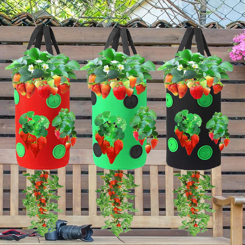 1Pc Hanging Planting Bag Straw - Agriculture Vertical Farming บทวิจารณ์และราคา