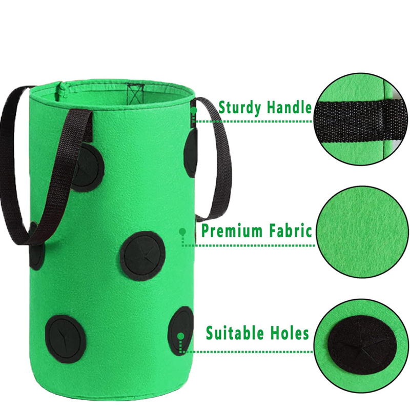 1Pc Hanging Planting Bag Straw - Agriculture Vertical Farming บทวิจารณ์และราคา